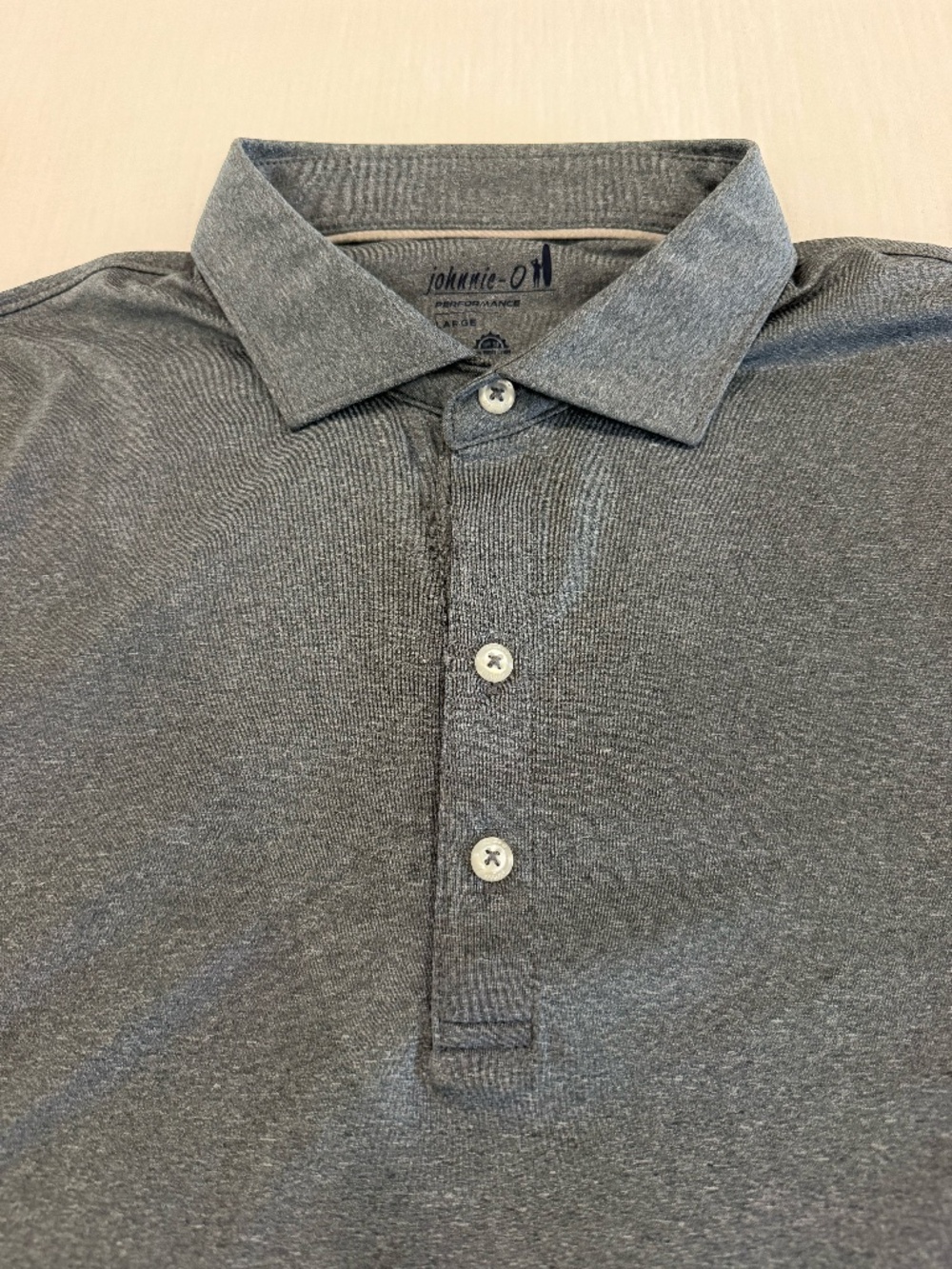 Johnny O - Short Sleeved Polo - Grey - Men's - Large